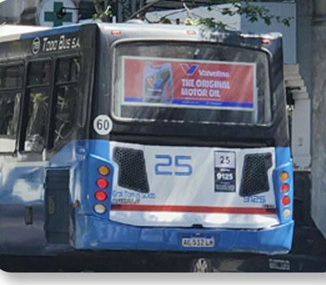 Luneta LED en colectivos