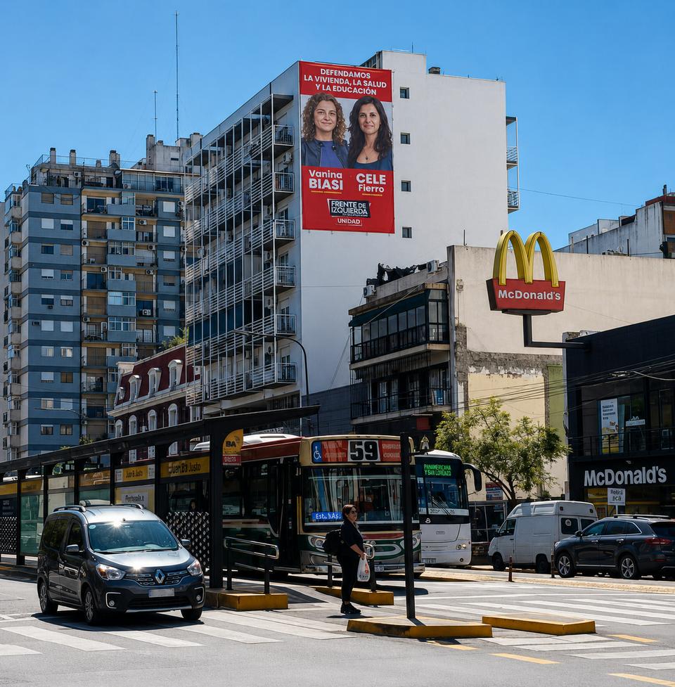 Medianera en Belgrano - Av. Cabildo y Av. Monroe (cara B)