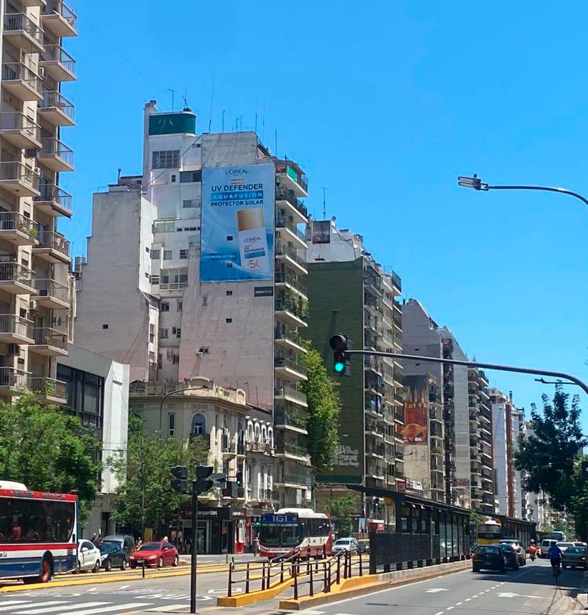 Medianera en Belgrano - Av. Cabildo y Aguilar