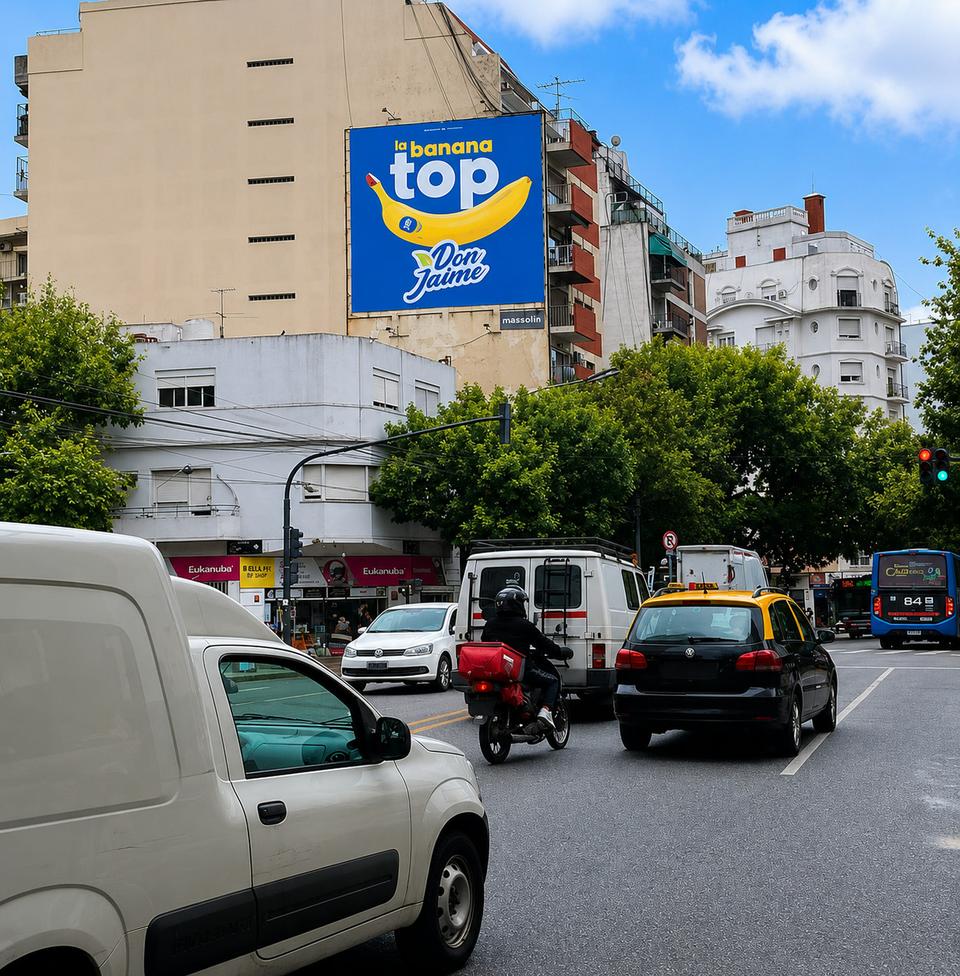 Medianera en Caballito - Av. Acoyte y Av. Rivadavia (hacia Av. Díaz Vélez)